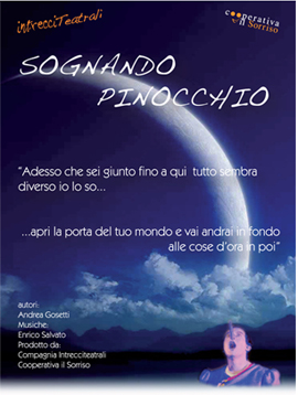 locandina dello spettacolo sognando pinocchio